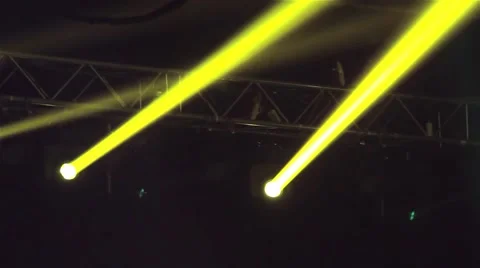 Flashing Spotlight with long rays. Stage Lights Video stock 53267638