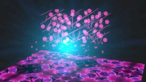 Flashing Spots with Spinning Horizontal Plane:  Loop Video stock 147226985