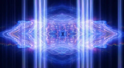 Flashing star light fixture creates a Psychedelic iridescent holographic Stock Footage 331452533
