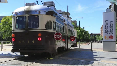 Flashing Stop Lights on Trolley Light May 2021 Video stock 153577149