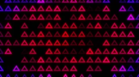 Flashing Triangle Grid Stock Footage 41808226