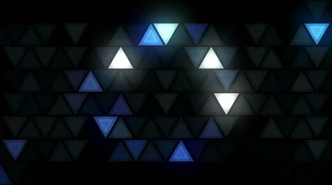 Flashing triangles LEDs wall fx 1 Video stock 65230157