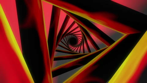 Flashing triangles tunnel. Seamless loop Stock Footage 230212408