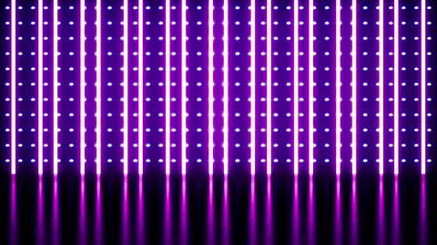 Flashing Vertical Beam and Dotted Pattern Lights Disco Background Video stock 222839281