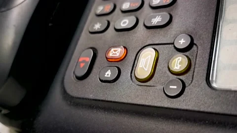 Flashing voicemail light Video stock 144069851
