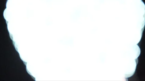 Flashing white light (un-sharp) 2 Video stock 46229236