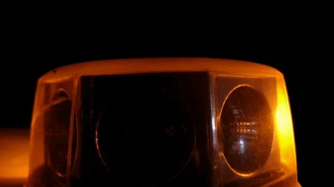 Flashing yellow emergency light. Stock Footage 94570470