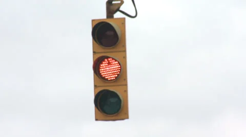 Flashing Yellow light Stock Footage 32364237