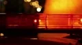 Flashing yellow signal lamps on the car HD Footage