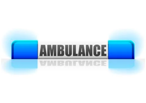 Flashinglight ambulance Stock Illustration