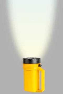 Flashlight with beam - room for text Stock Photos