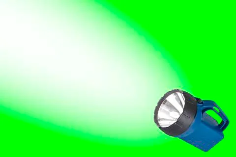 Flashlight with beam - room for text Stock Photos