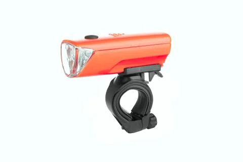 Flashlight for Bicycle isolated Stock Photos