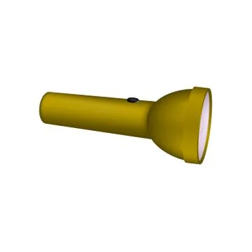 Flashlight in brown design Stock Illustration