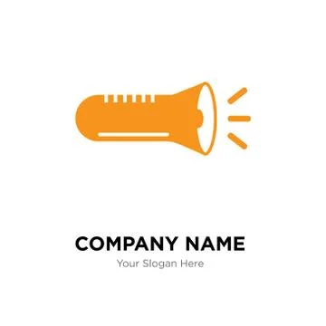 Flashlight company logo design template Stock Illustration