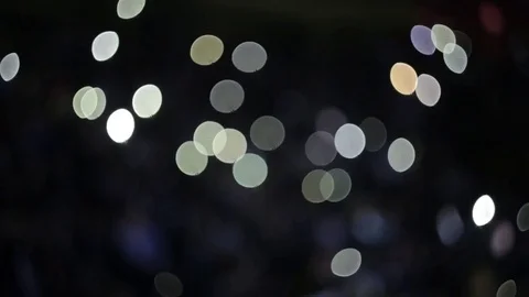 Flashlight concert. Flashlight smartphone.viewers Stock Footage 75422455