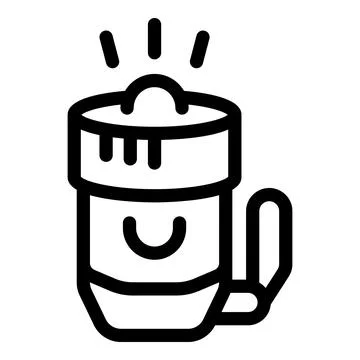 Flashlight emitting light beam in the dark icon Stock Illustration