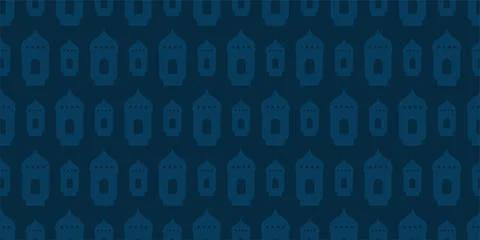 Flashlight. Fanu. Seamless pattern. Repeating ornament for Ramadan. イラスト素材