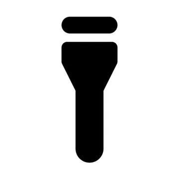 Flashlight On Icon Stock Illustration