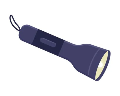 Flashlight icon isolated on white background Stock Illustration