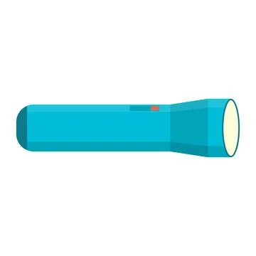 Flashlight icon isolated on white background. Vintage pocket torch. Vector Stock Illustration