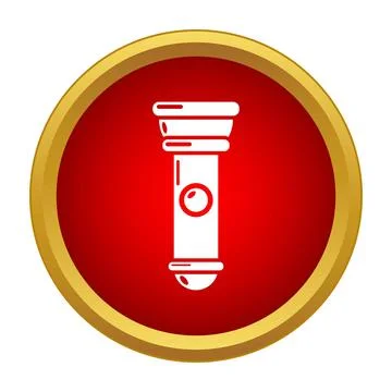 Flashlight icon symbolizing light and exploration イラスト素材