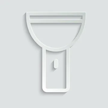 Flashlight Icon. torch icon. Stock Illustration