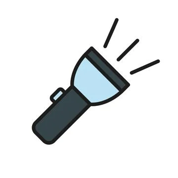 Flashlight icon vector design templates simple and modern Stock Illustration