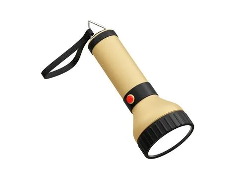 Flashlight icon vector rendering 3d Stock Illustration