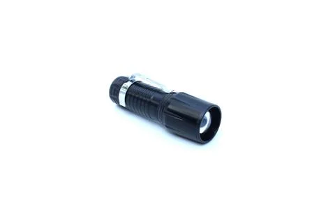 Flashlight on isolated white Stock Photos