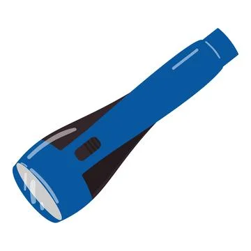 Flashlight lantern icon cartoon vector. Torch light Stock Illustration