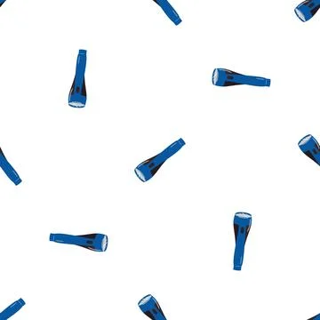 Flashlight lantern pattern seamless vector Stock Illustration