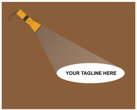 Flashlight logo vector illustration Stock Illustration