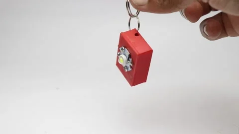 Flashlight or small torchlight made from 3d printing technology Video stock 238688835