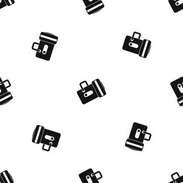Flashlight pattern seamless black イラスト素材