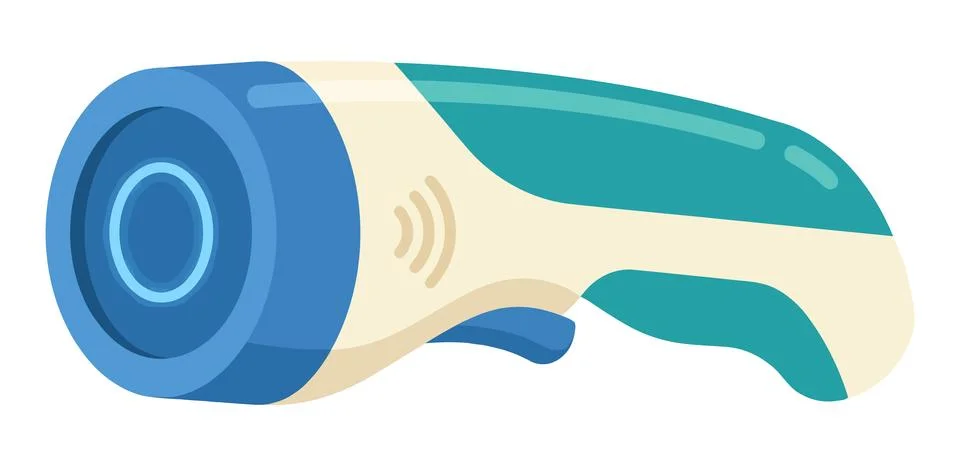 Flashlight representing light and hope for world mental health day Stock Illustration