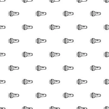 Flashlight showing light seamless pattern background Stock Illustration
