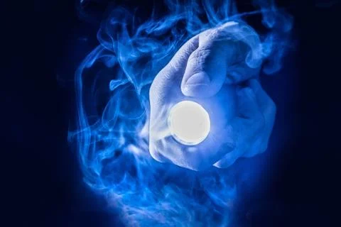 Flashlight smoke 写真素材