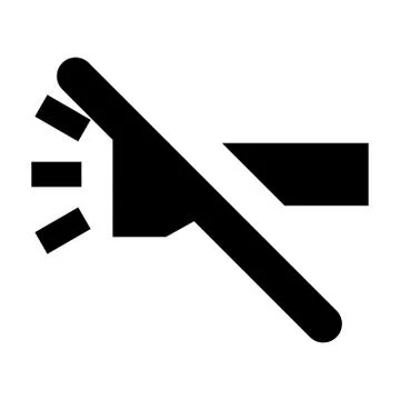 Flashlight Off System Icon Stock Illustration