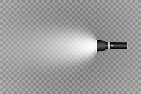 Flashlight on a transparent background Stock Illustration
