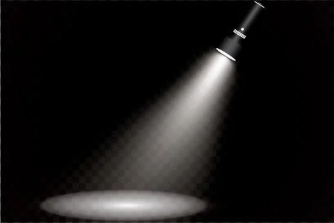 Flashlight on a transparent background Stock Illustration