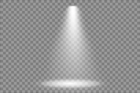 Flashlight on a transparent background Stock Illustration