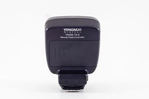 A flashlight trigger on white background Stock Photos