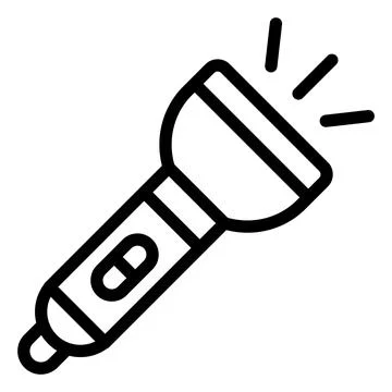 Flashlight Vector Icon Design Illustration Stock Illustration