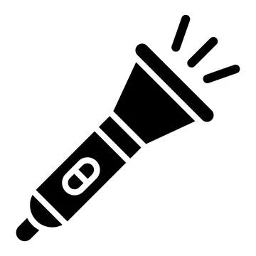 Flashlight Vector Icon Design Illustration Stock Illustration