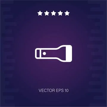 Flashlight vector icon Stock Illustration