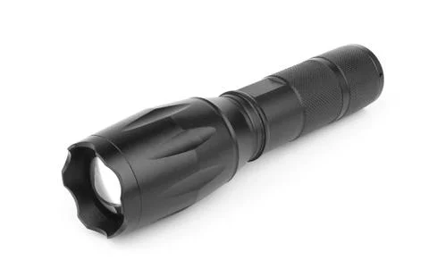 Flashlight on a white Stock-Fotos