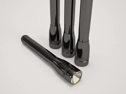 Flashlights Stock Illustration