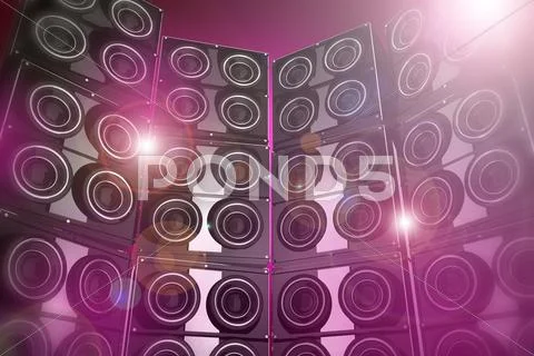 Flashy disco party background Stock Illustration
