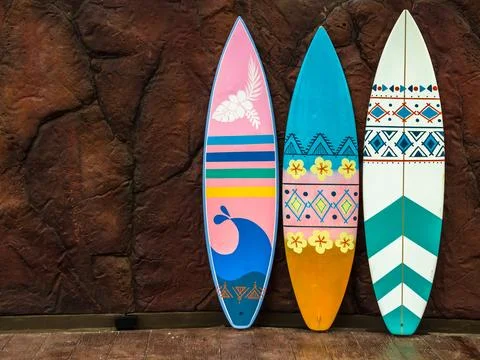 Flashy pattern surfboard. Foto stock